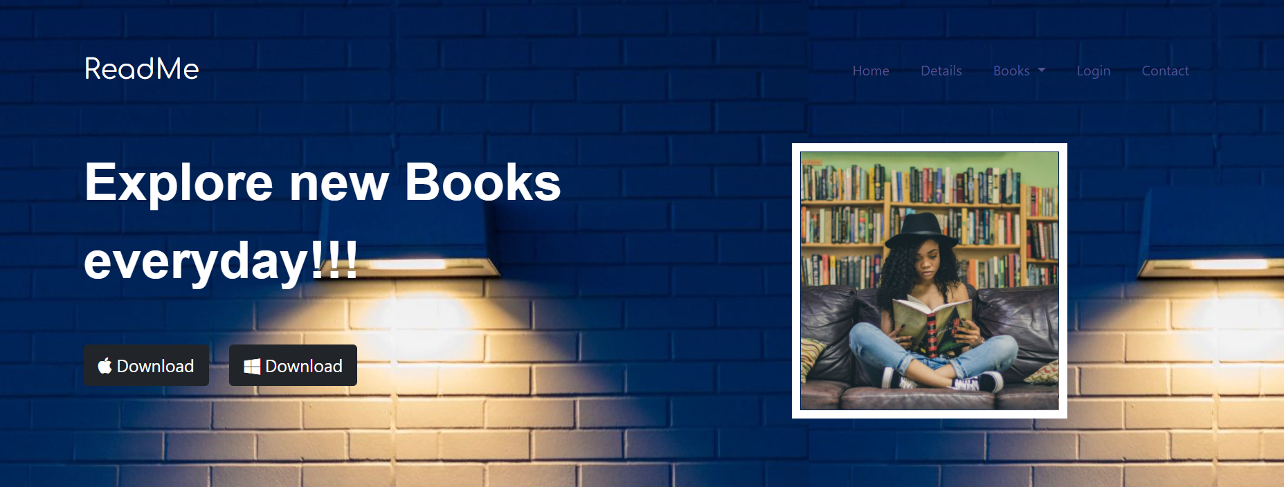 Books Website Template Şablon